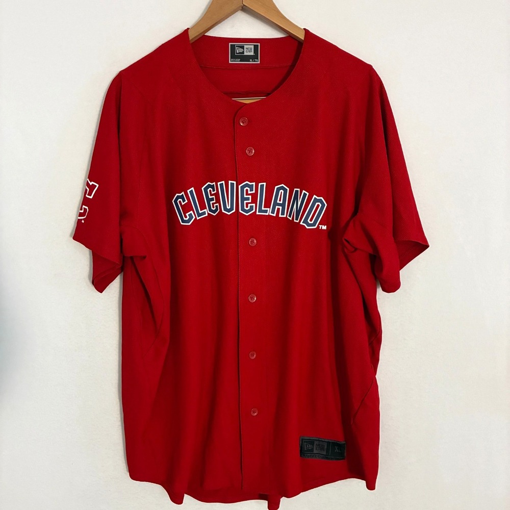 Cleveland Guardians Indians New Era Promo Jersey Men's XL Red Baseball MLB